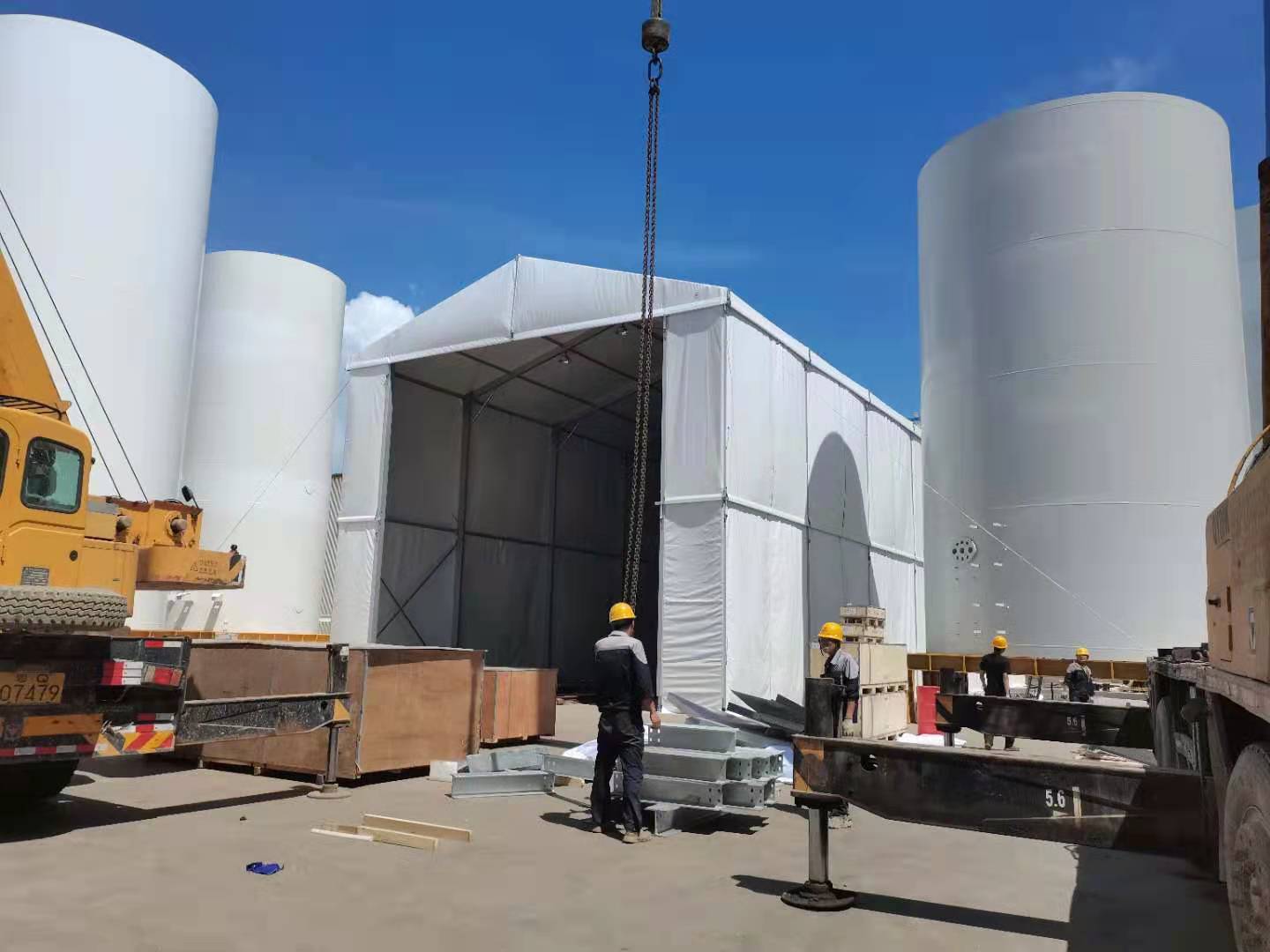 10米高倉(cāng)儲(chǔ)篷房