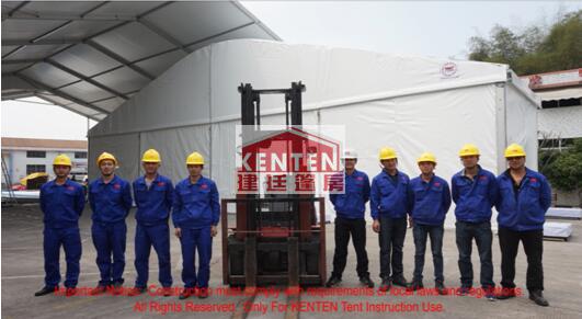 篷房搭建通道應滿足工程需要