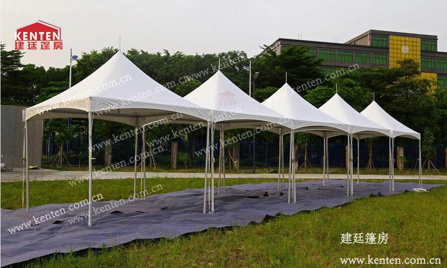 鋼纜式尖頂篷房