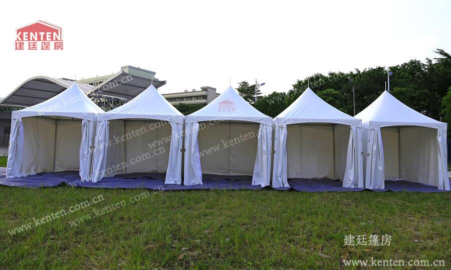 鋼纜式尖頂篷房